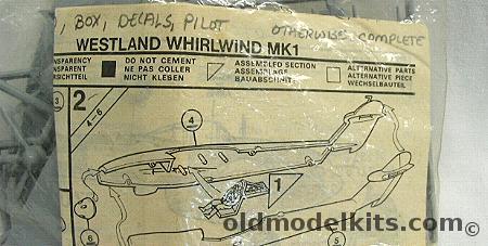 Airfix 1/72 Westland Whirlwind Mk1 Bagged, 2064-0  plastic model kit